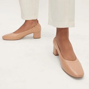 Everlane Day Glove patent leather tan taupe pumps 10 1/2